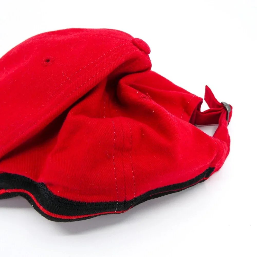 Dirt Bike Hat Mens Adjustable Red Strap‎ Baseball Cap Supercross GP THQ World